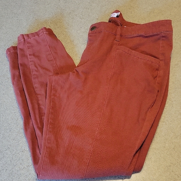 Just Fab Plus Size 33 Rust Red Pants - Picture 7 of 8